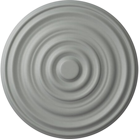 Ekena Millwork Carton Ceiling Medallion (For Canopies up to 3 3/4"), 17 3/4"OD x 1 3/8"P, Primed White CM18CA